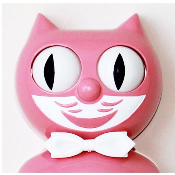 RETIRED Strawberry Ice Pink KIT-CAT KLOCK CLOCK - Picture 4 of 4